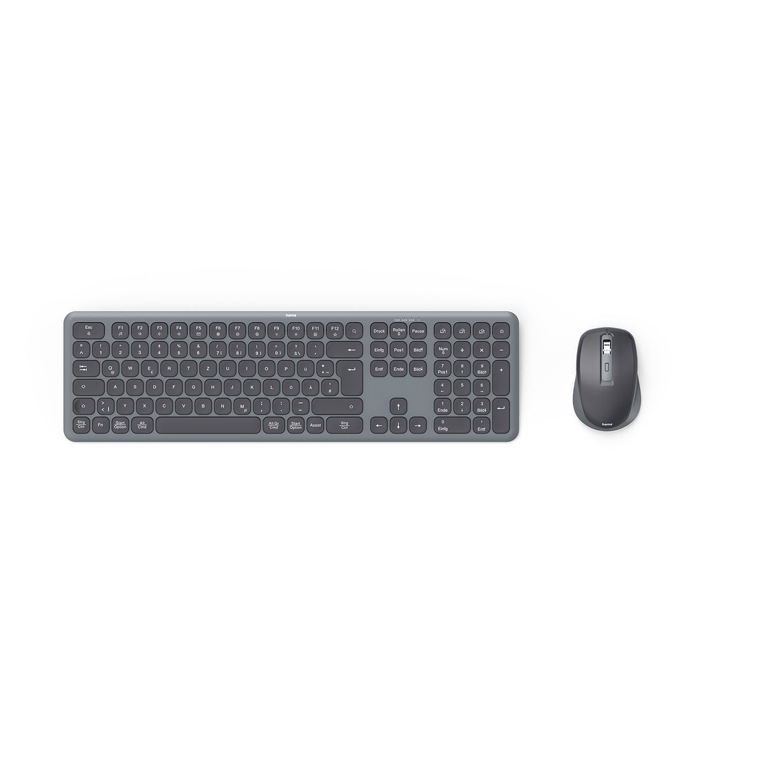 hama-hama-keyboard-mouse-set WKM-550 Wireless Black